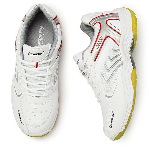 
Kawasaki (KAWASAKI) new badminton shoes men and women sports shoes non-slip breathable comfortable wear-resistant professional training shoes K-003 white and red 44