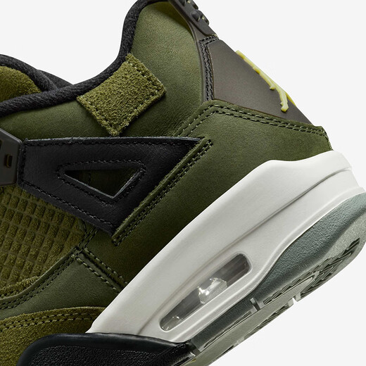 NIKE Air Jordan 4 Retro GS AJ4 Olive Green Big Kids/Women's Retro Basketball Shoes FB9928-200 35.5