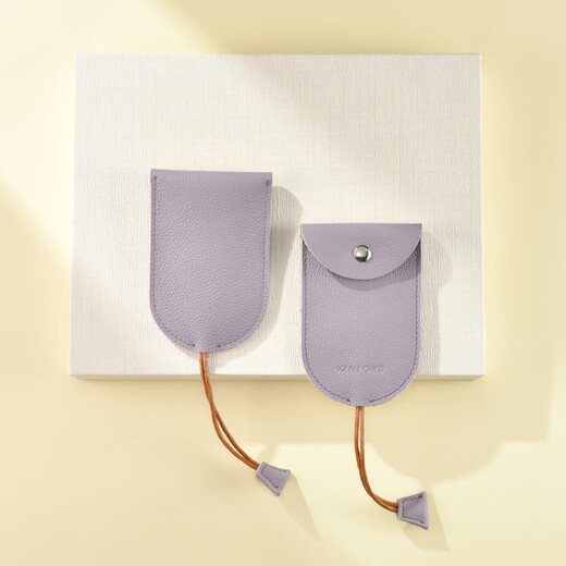 Vanlord Schlüsseltasche für Damen, kompakte Mini-ultradünne ausziehbare Schlüsselaufbewahrung, süße Autoschlüsseltasche, Lavendel-Hellviolett