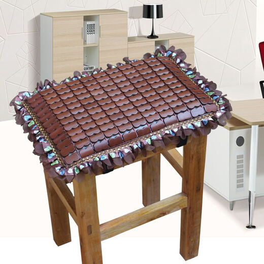 
Stool cushion Thickened plastic stool cool pad Summer factory stool mat Student chair cushion Children's soft cool mat Bamboo cushion Winter and summer Thickened narrow edge carbon color + double snap buckle 3524 30x30cm+ [thickened 4cm]