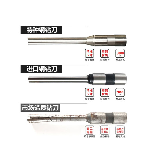 适用得力装订机钻刀打孔钻头刀头3846/3888/3821/33669S/3880/3881/387 14660S/3884S(二代升级-特种钢钻刀)
