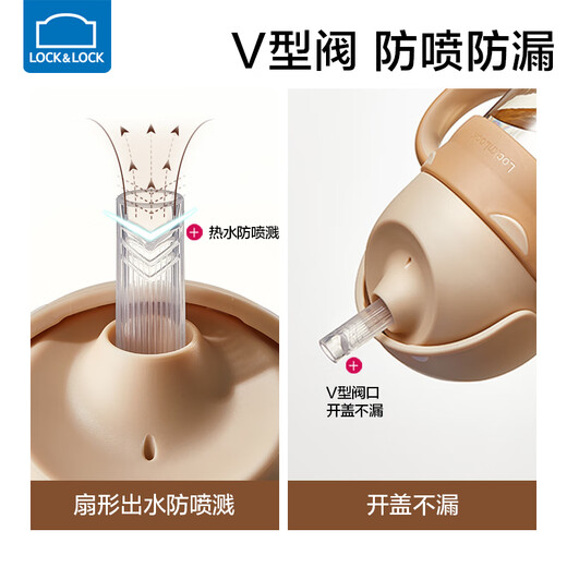 
Lock Lock baby straw cup 1-3 year old baby gravity ball drinking bottle children's water cup ppsu learning drinking cup household milk cup Brown brown 240ml [with portable strap]