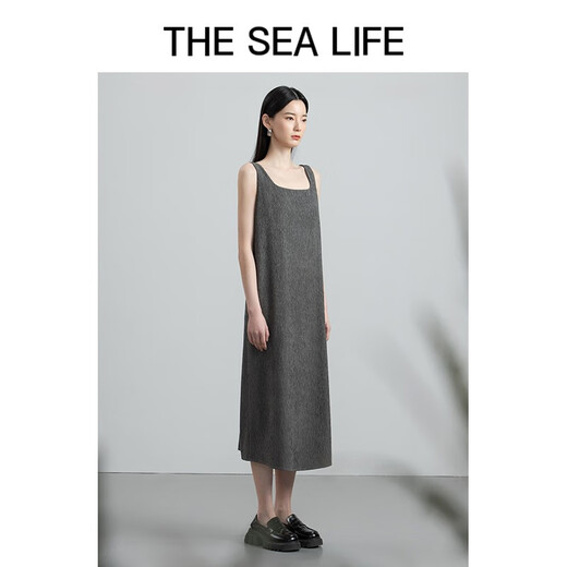 Der Sea Life Square Kragengurt Rock Herbst Textur Design Falten Sie lose einfache 12211 Caffefa Grey S