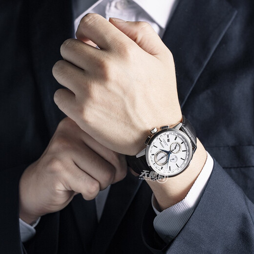 Citizen (CITIZEN) Men's Watch Eco-Drive Multi-station Radio Wave Men's Perpetual Calendar Watch Business Men's Watch Recommended Gift for Boyfriend Small Blue Needle AT8110-11A