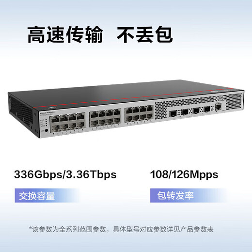华为（HUAWEI）坤灵企业级千兆交换机8口24口48口三层网管型核心以太网网络分线器集线器 S5735S-L24T4X-QA2 24口+4光 精简版中小企业园区办公高速组网