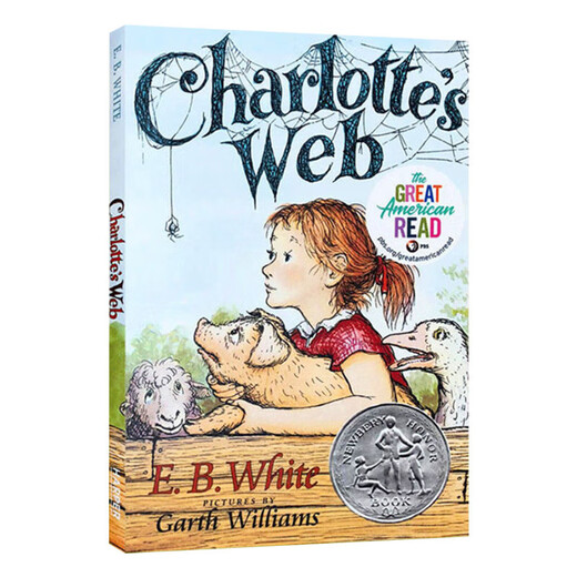 夏洛的网英文原版 Charlotte's Web 夏洛特的网 EB怀特 EB White 英文版英语阅读小说章节书课外读物蓝思指数680L纽伯瑞奖获奖 3001太空漫游