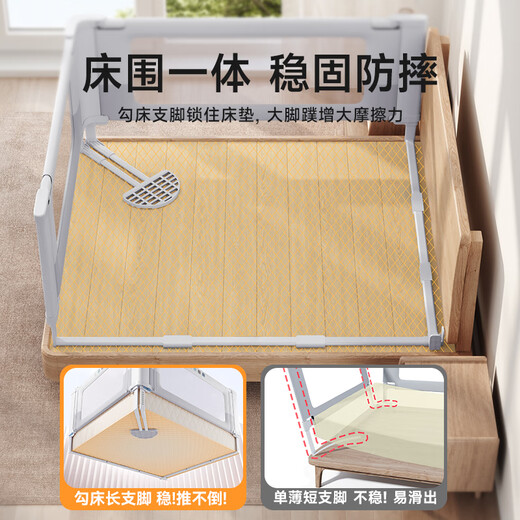 InnoTruth婴诺婴儿床围栏床上床围挡安全护栏床边防护栏宝宝防摔床挡板两面
