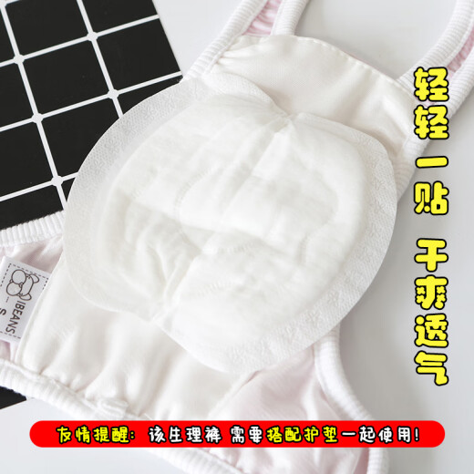 No pet dog menstrual pants female dog sanitary pants female dog anti-harassment small dog Teddy menstrual pants can replace the aunt's towel yellow chick (single piece) L size (recommended for pets within 13-20 Jin [Jin is equal to 0.5 kg])