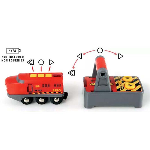 BRIO火车系列 红色遥控小火车 29cm 仿真复古 儿童玩具 生日礼物