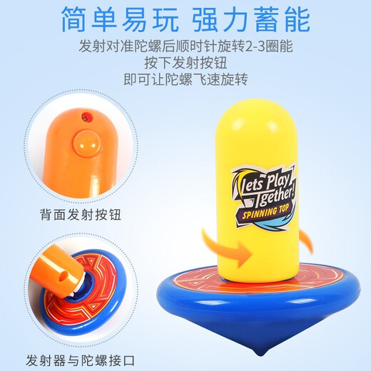 Children's Split Music Gyro Haidilao Gyro Colorful Gyro Toy New Fun Launcher Battle Dish Boy Rotating Small Gyro Decompression Toys Split Rohan Competition Children's Toys Split Music Gyro [5 Gyro + 1 Launcher]
