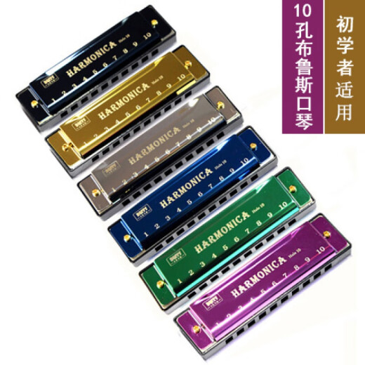 24 hole C harmonica children's instrument 10 holes Blues Beginner Adult Organ Toys 118 24 holes Polyphonic harmonica powder + harmonica book