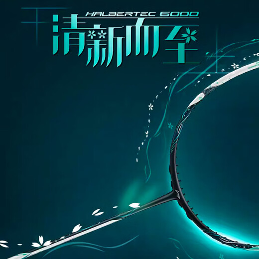 李宁羽毛球拍专业级全碳素战戟6000精准控制型羽毛球拍单拍无线 5U（空拍） F