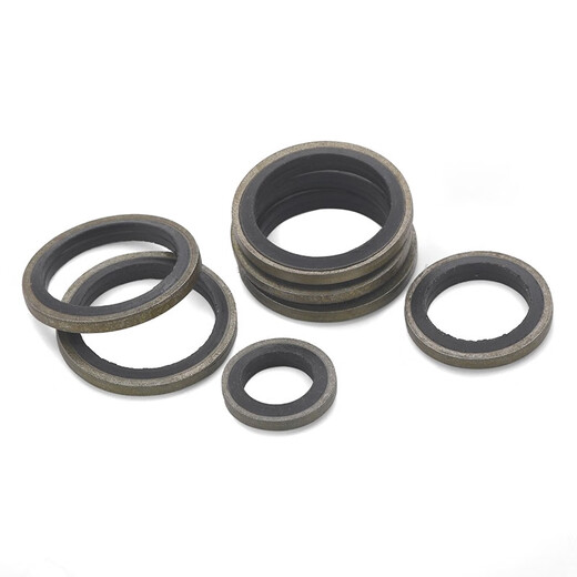 Jinggong JB982 combination gasket nitrile metal sealing gasket seal ring oil pipe seal combination gasket 7L inner diameter 27*outer diameter 35 (20 pieces)