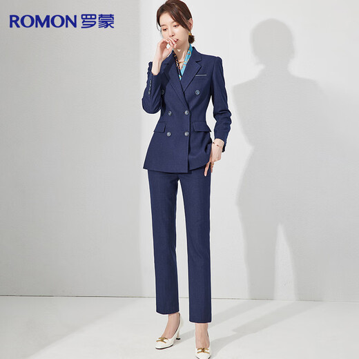 Luo Meng Suit Women's Professional Decoration Single Suit Business OL Women's Interview Work Commuting Suit Jacket