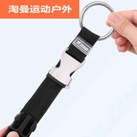 ZKHE suitcase buckle hook buckle strap external lock carabiner backpack suitcase multifunctional bundling strap [black]+[orange]