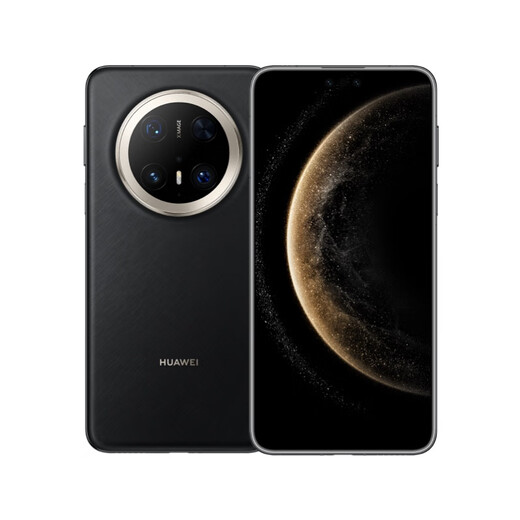 Huawei (HUAWEI) Mate 70 Pro + Hongmeng AI High-bright titanium black architecture Red maple primary color image mate70pro + Huawei Hongmeng smartphone Ink rhyme black 16GB + 512GB full network official standard configuration