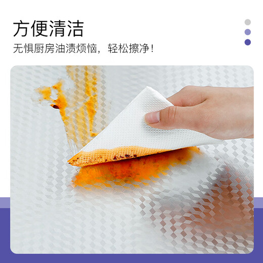 Foojo kitchen wall oil-proof sticker cabinet waterproof and moisture-proof aluminum foil paper self-adhesive high temperature resistant stove top heat insulation protective film