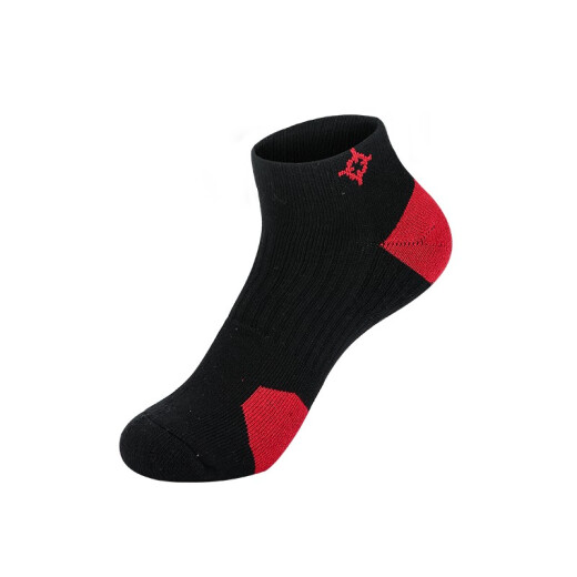 Socks for men and women, mid-calf socks, sports socks, tall professional sports training basketball socks, deodorant and sweat-absorbent long socks, black and red [socks] L (40-45)