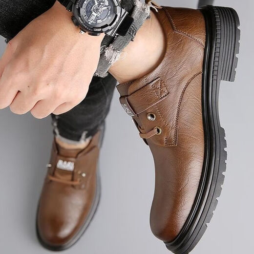 Starhead Woodpecker Starhead Woodpecker Herrenschuhe 2024 Herumn Herumn Neues echtes Leder lässig atmungsaktives Geschäft weicher alleiniger Lederschuhe Herrenarbeitschuhe FS9908 Brown 42