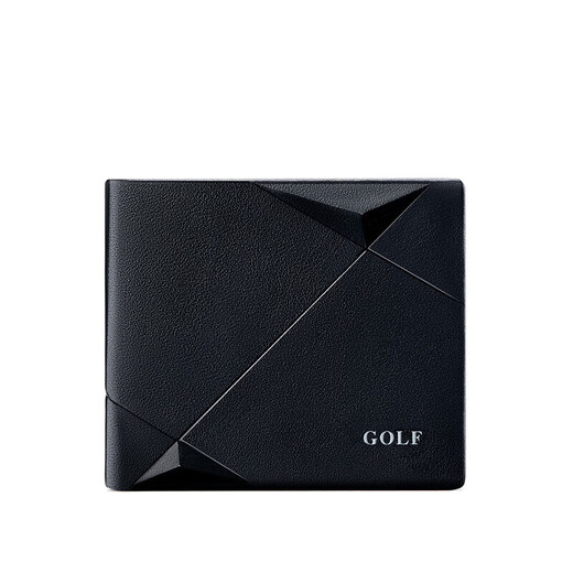 Golf (GOLF) men's wallet first-layer cowhide horizontal wallet multi-card slot short wallet lightweight gift box gift for boyfriend