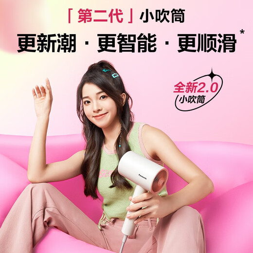Panasonic [new product launch] small blower, constant temperature quick-drying negative ion hair care, dormitory and home portable hair dryer, give girlfriend and boyfriend birthday gift NE6H, brand new 2.0 small blower, NE6H-H