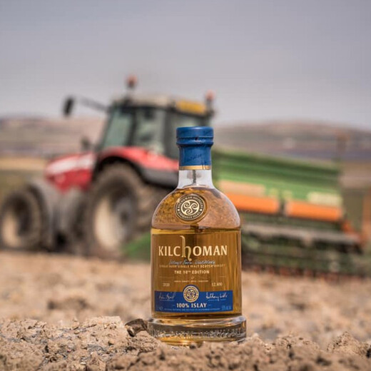 Kilchoman [Pabellón Nacional del Reino Unido] Whisky de malta individual, vino extranjero, aroma a la fruta rica, carbón de turba ahumada importado en Escocia 100% Aire 12ª edición