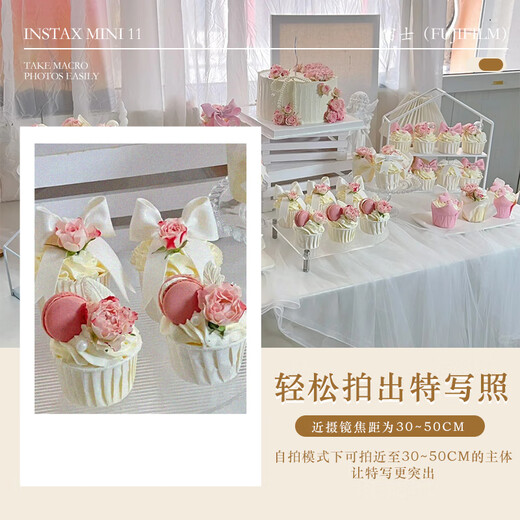 Fuji (FUJIFILM) Polaroid mini11 Polaroid 9 upgraded mini12 instant imaging camera photo paper printing birthday gift Mini11 dark night gray (ready in stock) official standard