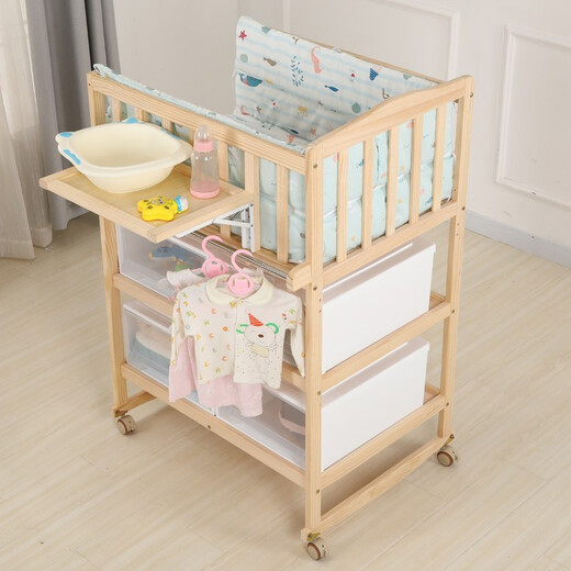 Best Love multifunctional baby diaper table baby bb shaker solid wood newborn changing touch table massage bathing care table side panel shakeable diaper table