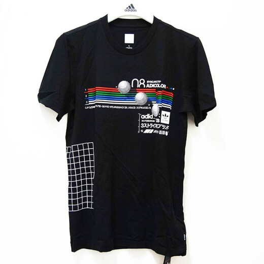 阿迪达斯 （adidas）三叶草男装 新款运动休闲圆领短袖T恤GE0835海外直邮 FM3897 XL