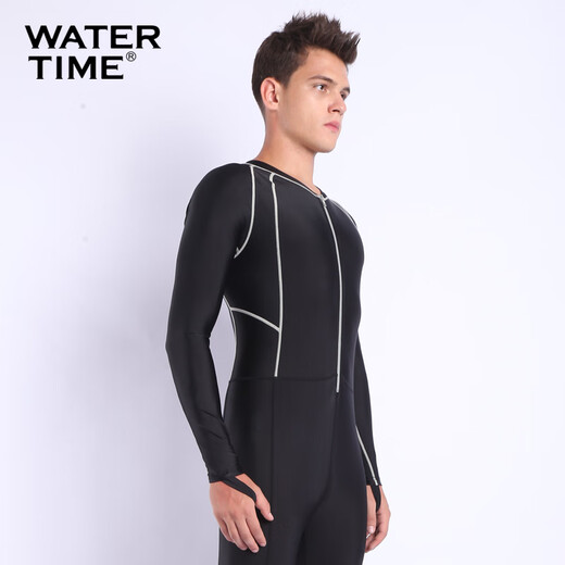 WATERTIME/水川 wetsuit men's jellyfish suit snorkeling suit one-piece surfing snorkeling suit long-sleeved swimsuit