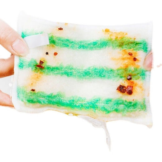 宜洁百洁布双面竹纤维抹布洗碗厨房清洁油污刷锅海绵刷洗块不掉毛 10袋(共30片)Y-9274