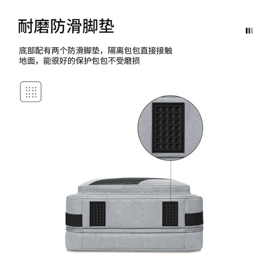 Biyoumei Large Capacity Storage Bag PS5 Game Console Bag Full Set Accessories Organizer Bag Crossbody Handheld Portable Storage Bag Gray