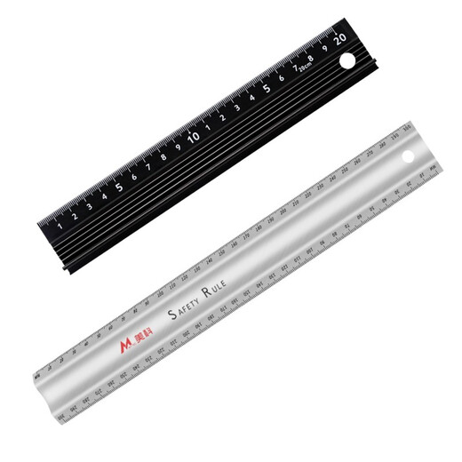 MYTEC Art Ruler Advertising Protective Ruler T-square Anti-deviation Aluminum Alloy Ruler Drawing Ruler Cutting Advertising Anti-slip Anti-cut Hand Cutting Ruler Hardness High Precision L-type 1000mm Protective Ruler