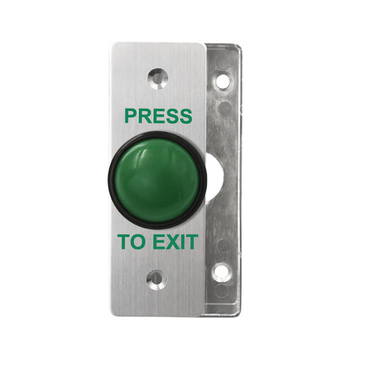 Igiftfire Panneau de commutation d'accès extérieur en extérieur personnalisé Auto-réinitialisation 86 Bouton de porte de type étroite Longue colonne Bouton d'ouverture de porte longue bande + boîte inférieure Z3519D2W (taille