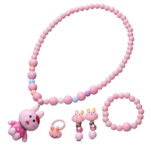 Collar de collar brillante para niños Anillo de oreja de oreja