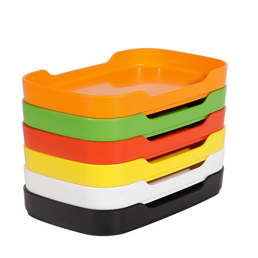 Deman Ke Chuan Chuan Hot Pot Restaurant Special Tableware Commercial Barbecue Side Plate Vegetable Bucket Plastic Barbecue Fried Skewers Plate 728-7.5 Ah Ha Two-color Seasoning Bowl Please place an order