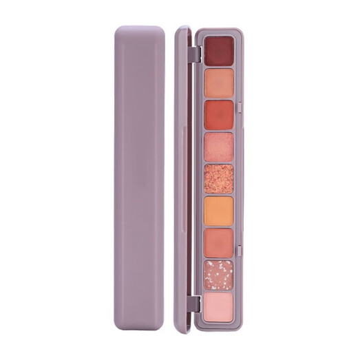 Huaji ins super hot nine-color eye shadow small plate lazy portable glitter pearlescent affordable student earth-color beauty tool 1009-1 fingertip eye shadow 1 piece