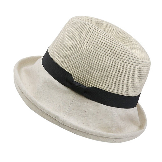 Maria Gucci (MARJA KURKI) sun hat for women, sun protection hat, forest European topper, adjustable hat wing, white