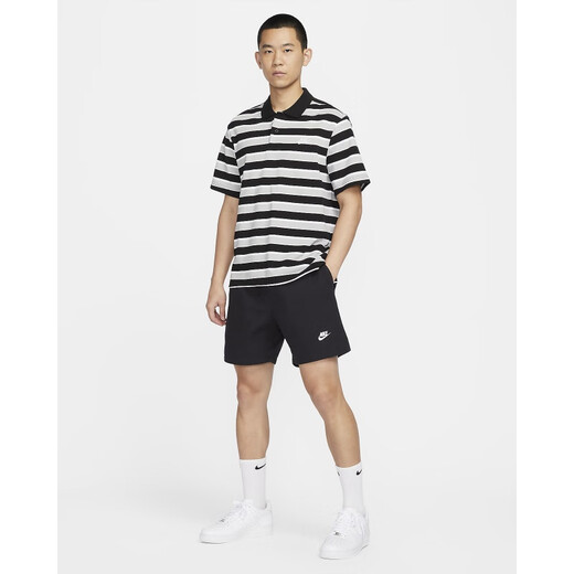 Nike (Nike) [Jinlang Sports] Мужская модная и универсальная ретро-полосатая лацкатная футболка FN3897-010 FN3897-010 XL