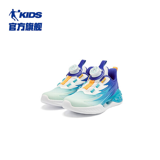 Jordan boys running shoes light speed children's version sneakers knob button children's shoes misty blue/smart blue 32