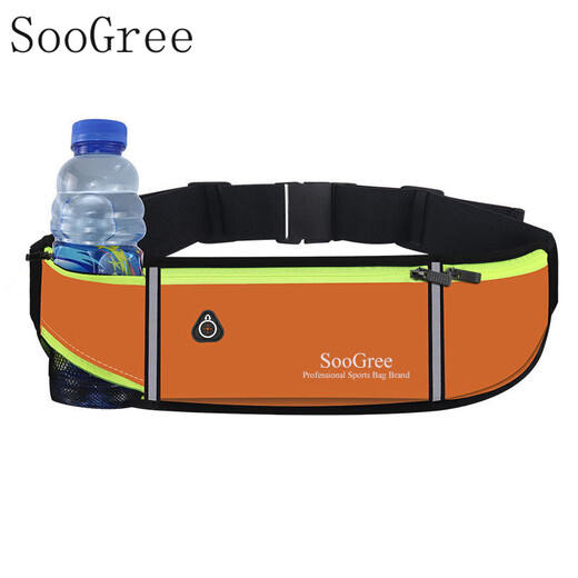 SooGree sports running mobile phone waist bag for men and women outdoor multi-functional large-capacity storage bag waterproof adjustable belt equipment