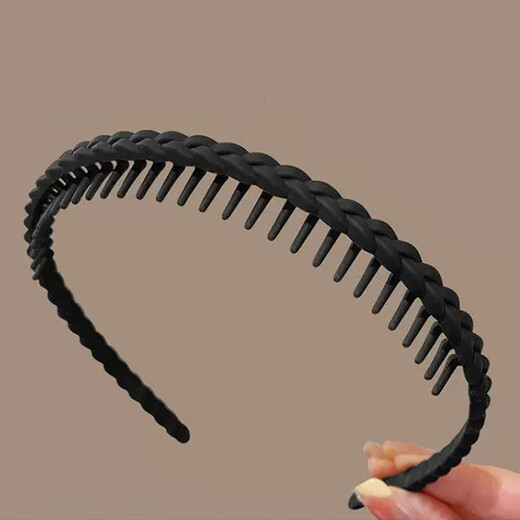 Idel spring and summer hair hoop women's face wash special toothed anti-slip headband 2025 new broken hair sorting artifact headwear black hair hoop F2045