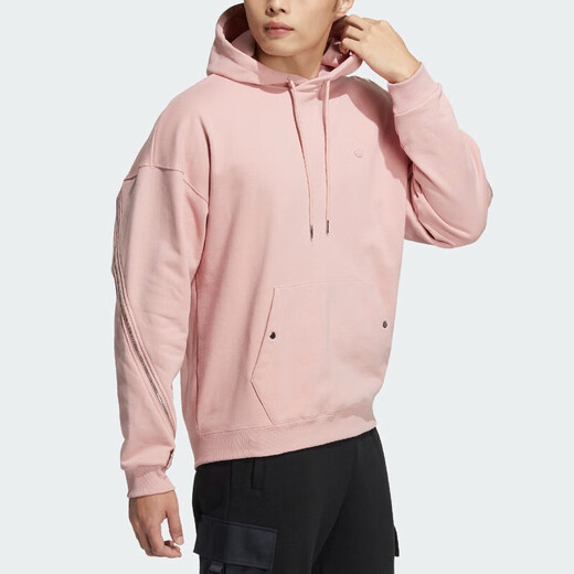 阿迪达斯 （adidas）三叶草卫衣男士春秋款连帽防风舒适休闲健身训练运动服套头 HH9435 M
