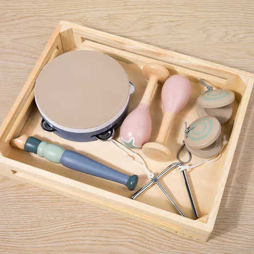 Qiyuemang Xiaoxiao Musiker Percussion Instrument Kindergarten Kindertrommel Orff Drum Babymusik Aufklärung Schlagen Spielzeug Orff Percussion Instrument Set