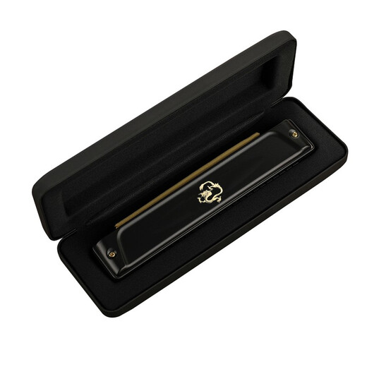 Guoguang 24-луночный полифонный C-Tune Zodiac Harmonica-Long (импортный гон, инструкции по выдуванию) Афины черные