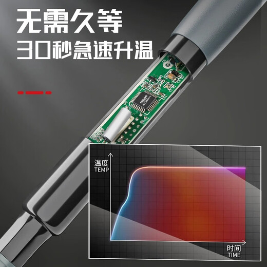 Delixi Electric Soldering Iron Home Set Tin Soldering Gun Electric Soldering Iron Small Electric Soldering Pen Repair Welding Artifact Professional Grade Electric Iron 60w Temperature Adjustment-Speed Heat Constant Temperature Intelligent-Free Soldering Iron Stand