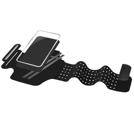 Miyi running mobile phone arm bag outdoor arm bag men and women universal arm strap sports arm cover waterproof touch screen wrist bag (standard style) obsidian black large size