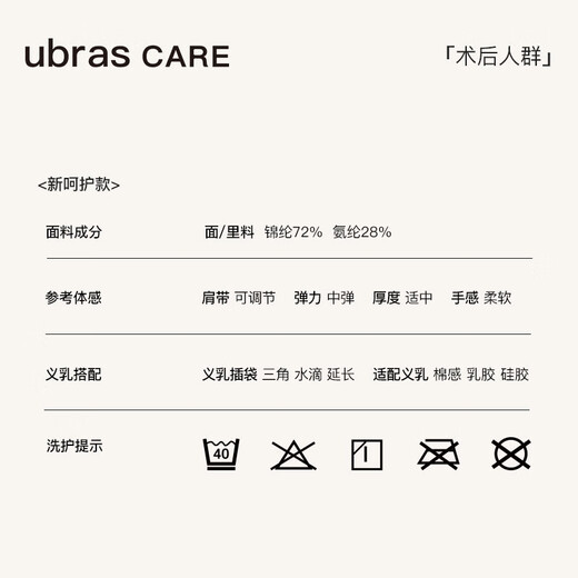 Spezielle postoperative Urrascare No-Size Front Open-geheimer Band No-Stick Unterwäsche Lip Brust BH BH BH Pulver xxxl