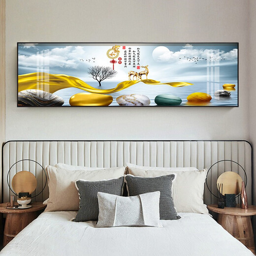 MO Peinture Lulin moderne Décoration de chambre à coucher simple moderne peinture chaude romantique peinture hôtel hôtel b & b chambre peinture peinture de fond peinture mur