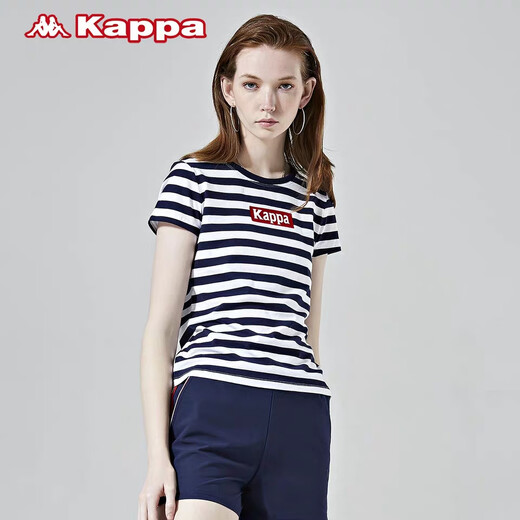 Kappa Frauen kurzärärmiges Musterhemd für den Frühling neuer Style-K0922td04 Purple-844 m
